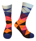 5 Pair Mens Funky Fun Colorful Socks-Hipster Power Socks-Premium Cotton Socks