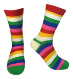 5 Pair Mens Funky Fun Colorful Socks-Hipster Power Socks-Premium Cotton Socks