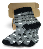 5 Pair Men Matching Fashion Dress Socks Gift Box-Groomsmen Weddings Party Socks