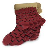 5 Pair Men Matching Fashion Dress Socks Gift Box-Groomsmen Weddings Party Socks