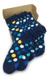 5 Pair Men Matching Fashion Dress Socks Gift Box-Groomsmen Weddings Party Socks