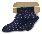 5 Pair Men Matching Fashion Dress Socks Gift Box-Groomsmen Weddings Party Socks