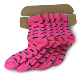 5 Pair Men Matching Fashion Dress Socks Gift Box-Groomsmen Weddings Party Socks