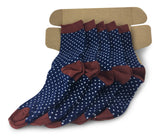 5 Pair Men Matching Fashion Dress Socks Gift Box-Groomsmen Weddings Party Socks