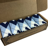 5 Pair Men Matching Fashion Dress Socks Gift Box-Groomsmen Weddings Party Socks