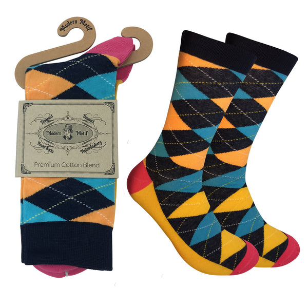 Mens Colorful Novelty Funky Fun Cotton Fashion Socks  Collection- Single Pairs