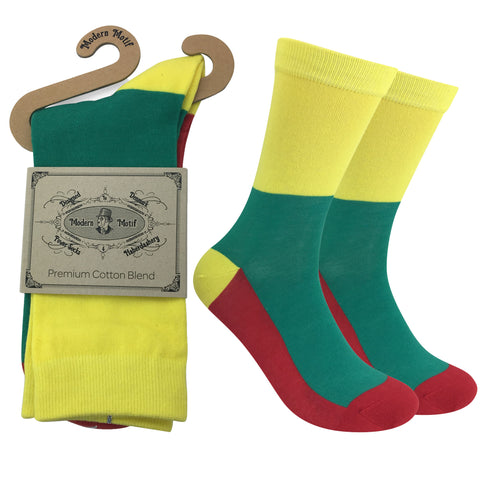 Mens Colorful Novelty Funky Fun Cotton Fashion Socks  Collection- Single Pairs