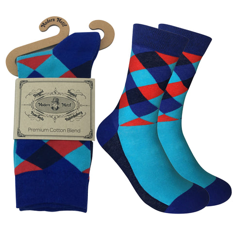 Mens Colorful Novelty Funky Fun Cotton Fashion Socks  Collection- Single Pairs