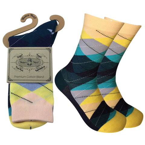 Mens Colorful Novelty Funky Fun Cotton Fashion Socks  Collection- Single Pairs