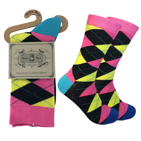 Mens Colorful Novelty Funky Fun Cotton Fashion Socks  Collection- Single Pairs