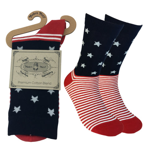 Mens Colorful Cotton Fun Casual Fashion Stripe Socks Collection-Single Pairs
