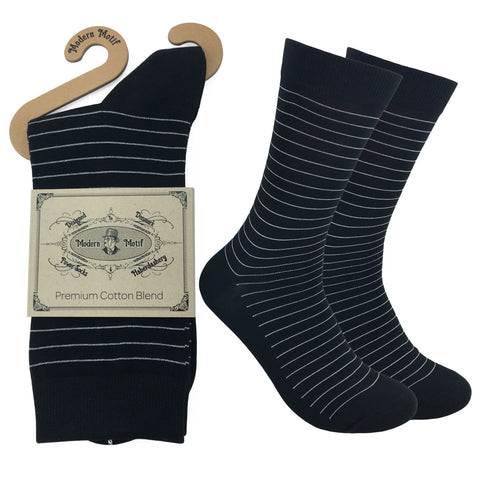 Mens Colorful Cotton Fun Casual Fashion Stripe Socks Collection-Single Pairs