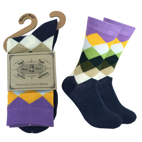 Mens Colorful Novelty Funky Fun Cotton Fashion Socks  Collection- Single Pairs