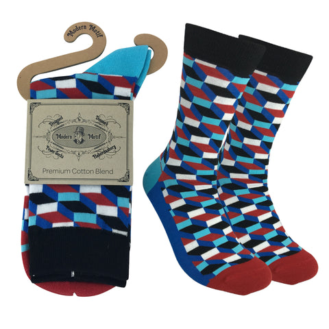 Mens Colorful Novelty Funky Fun Cotton Fashion Socks  Collection- Single Pairs