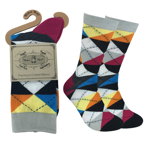 Mens Colorful Novelty Funky Fun Cotton Fashion Socks  Collection- Single Pairs