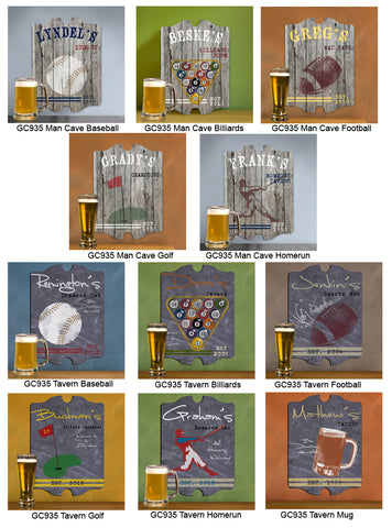 Vintage Sports Man Cave Pub and Tavern Signs