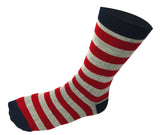 5 Pair Mens Funky Fun Colorful Socks-Hipster Power Socks-Premium Cotton Socks