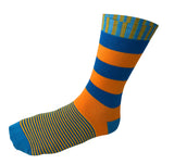 5 Pair Mens Funky Fun Colorful Socks-Hipster Power Socks-Premium Cotton Socks