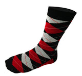 5 Pair Mens Funky Fun Colorful Socks-Hipster Power Socks-Premium Cotton Socks