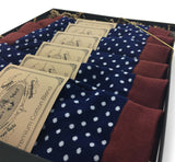 6 Pair Men's Matching Dress Socks-Funky and Colorful luxury Casual Business Dress Socks