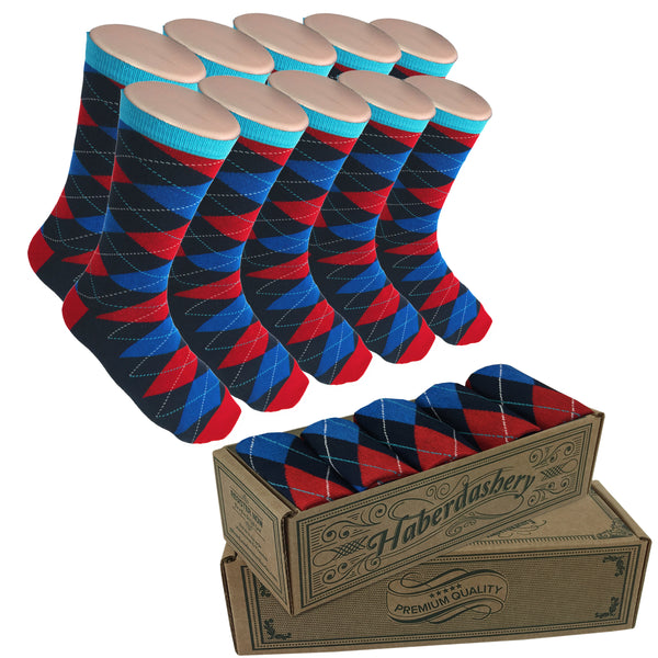 5 Pair Men Matching Fashion Dress Socks Gift Box-Groomsmen Weddings Party Socks