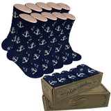 5 Pair Men Matching Fashion Dress Socks Gift Box-Groomsmen Weddings Party Socks