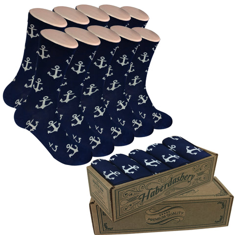 5 Pair Men Matching Fashion Dress Socks Gift Box-Groomsmen Weddings Party Socks