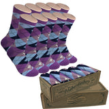 5 Pair Men Matching Fashion Dress Socks Gift Box-Groomsmen Weddings Party Socks