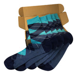 5 Pair Men Matching Fashion Dress Socks Gift Box-Groomsmen Weddings Party Socks