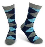 5 Pair Mens Funky Fun Colorful Socks-Hipster Power Socks-Premium Cotton Socks