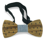 Premium Wooden Creative Handmade Bowtie with Matching Cotton Mens Blend Sock