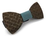 Premium Wooden Creative Handmade Bowtie with Matching Cotton Mens Blend Sock