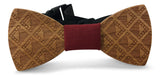 Premium Wooden Creative Handmade Bowtie with Matching Cotton Mens Blend Sock