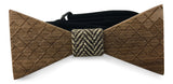 Premium Wooden Creative Handmade Bowtie with Matching Cotton Mens Blend Sock