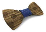 Premium Wooden Creative Handmade Bowtie with Matching Cotton Mens Blend Sock