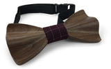 Premium Wooden Creative Handmade Bowtie with Matching Cotton Mens Blend Sock