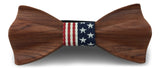 Premium Wooden Creative Handmade Bowtie with Matching Cotton Mens Blend Sock