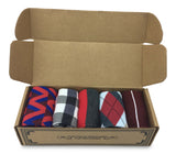 Mens Funky Fun Colorful Socks - Wright Foot - Premium Cotton Socks
