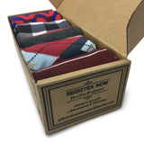 Mens Funky Fun Colorful Socks - Wright Foot - Premium Cotton Socks