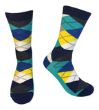 5 Pair Mens Funky Fun Colorful Cotton Socks-Hipster Power Socks-Theme Socks