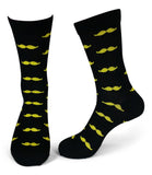2 Pair Mens Funky Fun Colorful Cotton Socks-Hipster Power Socks-Theme Socks