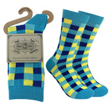 Mens Colorful Cotton Fun Casual Fashion Stripe Socks Collection-Single Pairs