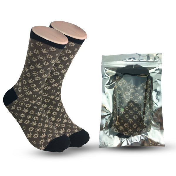 Buddies Weed Socks-Marijuana Socks-Kush-LV Novelty Men's Socks(Kush)