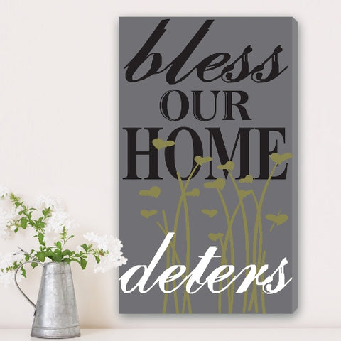 14"x24" Canvas - Bless Our Home