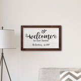 Welcome To our Home Modern Farmhouse 14 x 24 Canvas