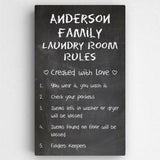 14"x24" Laundry Room Rules