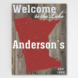 18 x 24 Lake House State Canvas Sign