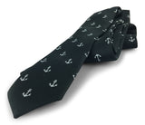 2 Piece Combo Set-Premium cotton Anchors socks with matching skinny tie Combo