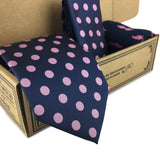 3 Piece Matching Set Necktie,Pocket Square and Power Sock Gift Box Combo