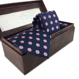 3 Piece Matching Set Necktie,Pocket Square and Power Sock Gift Box Combo